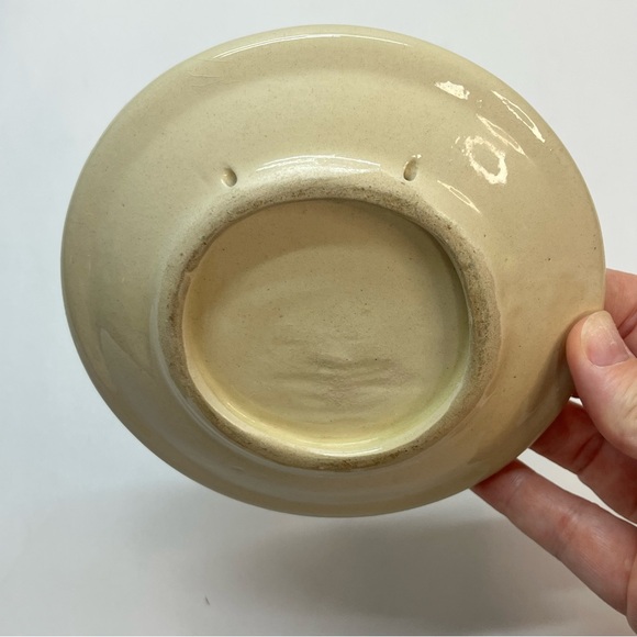 vintage hand painted 5 inch plate abstract colorful cart wagon rural pto plata - Picture 4 of 6